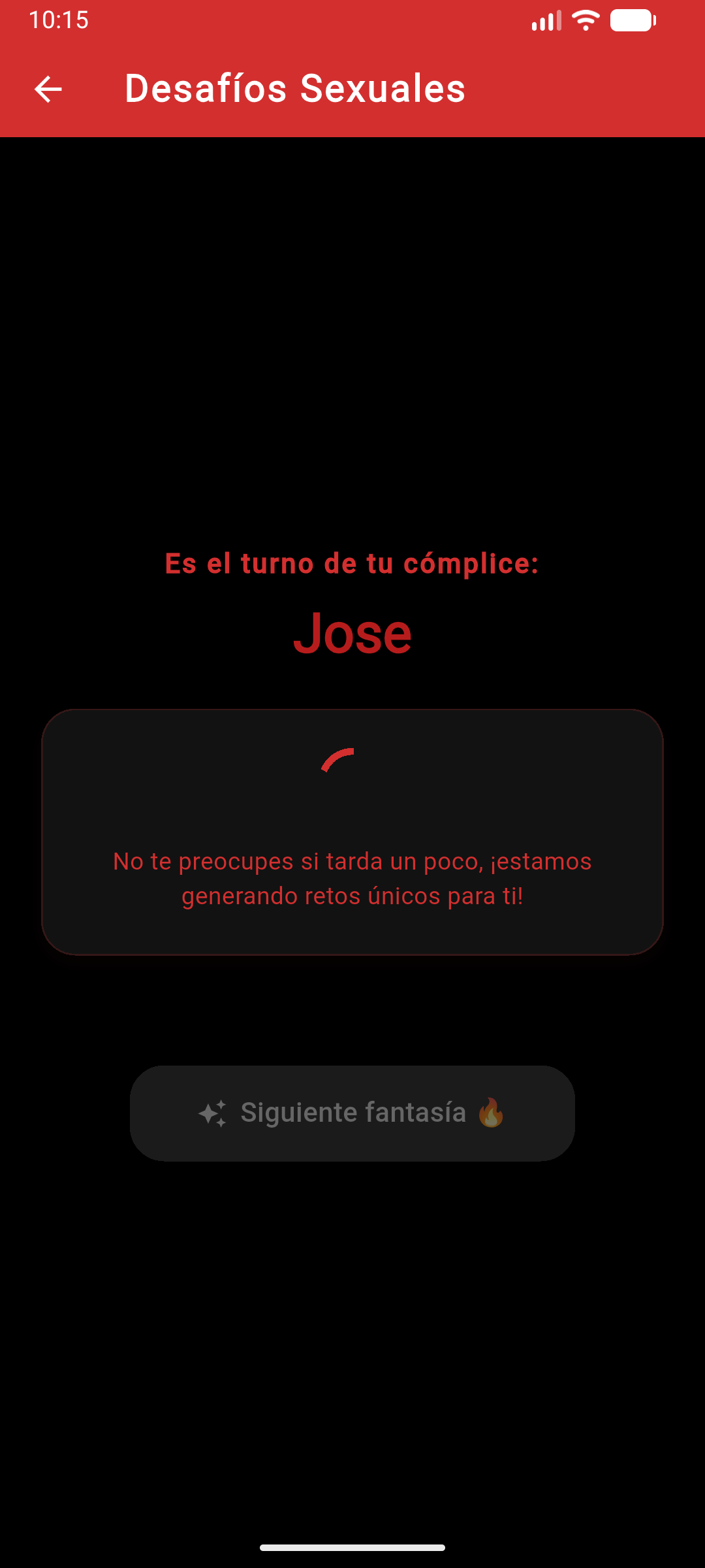 Generación de retos dinámicos en Desafío Erótico